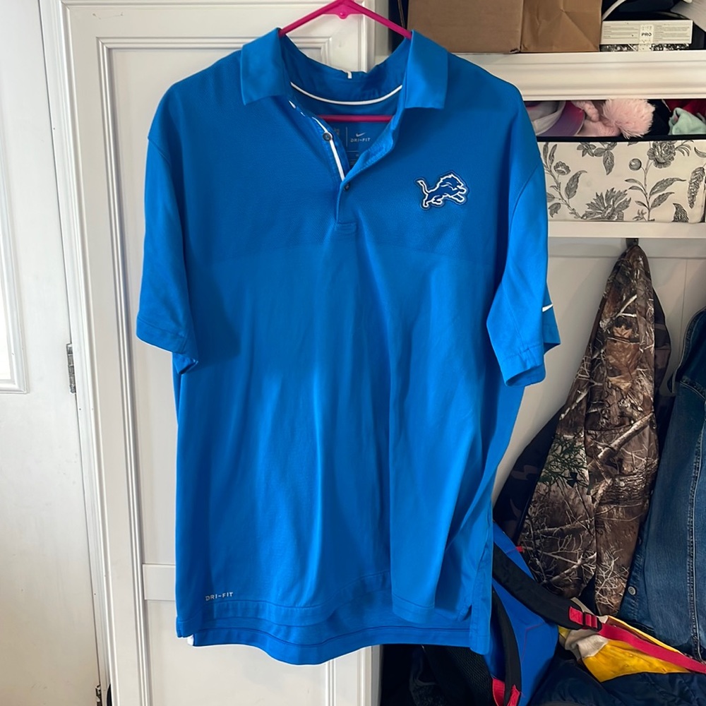 Detroit lions Nike dri-fit polo